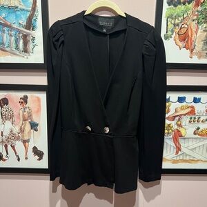 Eloquii Black Peplum Blazer